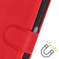 Miniatyrbillede 4 af 6: Taske til Oppo A79 Håndledsrem Flip Wallet Stand Red Röd