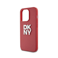Pikkukuva 3 / 5: Apple iPhone 14 Pro - Kotelo metalloidulla logolla ja DKNY punaisella rannekkeella Röd