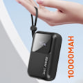 Pikkukuva 3 / 5: Ulkoinen akku 10000mAh + Lightning- ja USB C -kaapelit Compact LinQ Black