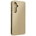 Miniatyrbillede 1 af 6: Etui til Samsung Galaxy S23 FE Flip Dobbeltlommestativ Funktion Guld Gul