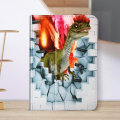 Miniatyrbild 3 av 5: Tabletfodral 10 tum - AVIZAR - Dinosauriemönster - Stöd Funktion - Elastisk Stängning - Universell Dinosauriemönster