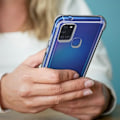 Miniatyrbild 4 av 4: Skyddspaket - AVIZAR - Samsung Galaxy A21s - Mjuk skal - Härdat glasfilm - 360° skydd Transparent