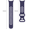Miniatyrbillede 3 af 6: Armbånd til Google Pixel Watch Soft Two-tone Silikone Blå/Hvid