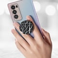 Miniatyrbillede 3 af 5: Smartphonetilbehør - POPSOCKETS - PopGrip - Sort marmordesign - Udtrækkelig - Videostøtte Svart