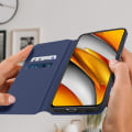 Miniatyrbild 3 av 4: Hölster - Xiaomi - Poco F3 / Mi 11i - Folioväska - Mörkblå - Stöd funktion - Magnetisk Midnattsblå