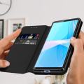 Miniatyrbillede 3 af 4: Étui folio AVIZAR til Sony Xperia 10 III - Sort - Videostøttefunktion - Fuld beskyttelse Svart