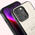 Pikkukuva 3 / 4: Coque iPhone 13 Pro Iskunkestävä Kroko Elegantti Guess Beige Beige