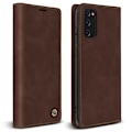 Miniatyrbillede 1 af 4: Samsung Galaxy S20 FE Folio Vintage tegnebog og videoholder etui Brun