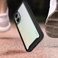Miniatyrbild 4 av 5: Coque - AVIZAR - Oppo Reno 8 Lite 5G - Transparent Bak - Svart Silikon - Förstärkt Skydd Transparent + Svart