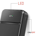 Miniatyrbillede 5 af 5: Ekstern batteri 20000mAh med USB-C og 2 USB LED-skærm kompakt Swissten sort Svart