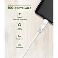 Miniatyrbillede 2 af 3: 100% Genanvendeligt USB C/USB C Kabel 2 m 3A Hvid Lige Grøn