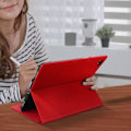 Miniatyrbillede 3 af 4: Samsung Galaxy Tab S5e Case Kort Opbevaringsfunktion Slank støtte Rød