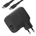 Pikkukuva 1 / 5: Matkakäyttöön suunniteltu 25W Latauslaite, jossa on integroitu 5000mAh Akku, Kompakti Belkin Musta Svart