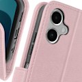 Pikkukuva 3 / 5: Suojakuori Samsung Galaxy A06:lle - AVIZAR - Chesterfield - Lompakko ja videoteline - Vaaleanpunainen Rosa