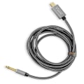 Miniatyrbillede 1 af 4: Lydkabel - LINQ - USB han til 6,35 mm jack han - Kvalitetslyd - Flettet nylon - 3m grå