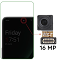 Pikkukuva 3 / 4: Etukamera OnePlus Nord 3 5G 16MP selfie-anturi Musta Svart
