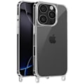 Pikkukuva 2 / 5: Coque - ILMOITTAA - iPhone 16 Pro - Antishock-silikoni - Punosnauha - Läpinäkyvä Transparent