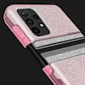 Pikkukuva 3 / 4: Samsung Galaxy A72 Case Glitter Irrotettava Silikoni Puolijäykkä vaaleanpunainen Pinkki