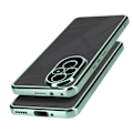 Miniatyrbillede 2 af 5: Etui til Honor 200 Pro Transparent Back Green Chrome Effect Contour