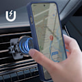 Pikkukuva 3 / 5: Coque pour Oppo Find X8 Pro Bague Magnétique Dos Translucide Bleu Nuit Blå
