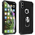 Miniatyrbild 1 av 4: iPhone XS Max-fodral - AVIZAR - Bi-material - Stöttålig - Videostöd - Svart Svart