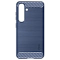 Pikkukuva 1 / 5: Suojakuori Samsung Galaxy S24 Flexible Carbon and Brushed Effect Midnight Blueille Blå