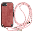 Pikkukuva 1 / 5: iPhone 16 Suojakuori Irrotettava Naru Vaaleanpunainen Rosa