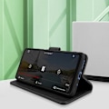 Miniatyrbillede 3 af 5: Xiaomi Redmi 10C Cover - AVIZAR - Flip Wallet Video Support - Sort svart