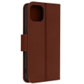 Miniatyrbillede 2 af 5: AVIZAR premium læder iPhone 13 cover - Kortholder, video support funktion - Brun kastanj