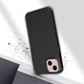 Miniatyrbild 3 av 4: Skyddande skal - Svart - iPhone 13 Mini - 360° skydd - Tunn och lätt design - Soft-touch Svart