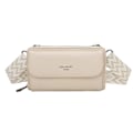 Miniatyrbillede 1 af 5: Gallantry Læder Wallet Skuldertaske - Beige - Blød - Punglås Beige
