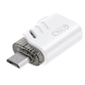 Pikkukuva 2 / 5: OTG-sovitin USB-naaras-mikro-USB-uros tiedonsiirto XO valkoinen