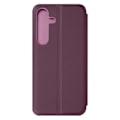 Miniatyrbillede 2 af 5: Etui til Samsung Galaxy S24 - AVIZAR - Flip Mirror Effect Support Stand - Lilla - Halvstivt - Syntetisk Lila
