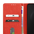 Miniatyrbillede 5 af 5: Etui til Samsung Galaxy S25 Edge Klap Pung og Videostativ Rød Röd