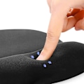Miniatyrbillede 4 af 5: Ergonomisk mussemåtte med anti-trætheds håndledsstøtte LinQ Sort