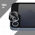 Miniatyrbillede 3 af 5: Kamerabeskytter - IMAK - Samsung Galaxy Z Flip 6 - Hærdet glas - Anti-ridse - Ultra-gennemsigtig Svart