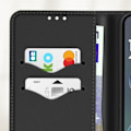 Miniatyrbillede 3 af 5: Etui til Motorola Moto G35 Læder Pung Saffiano Fancy Sort Svart
