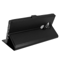 Miniatyrbillede 2 af 4: Housse Xperia XA2 - Sony - Coque Silicone Gel - Øko-læder - Dobbelt Vindue - Sort Svart