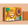 Miniatyrbillede 2 af 3: Digitalkamera til Børn 18MP Rotating Lion med Mini-Spil og Filtre Gul Gul