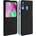 Miniatyrbillede 1 af 4: Hylster til Samsung Galaxy A40 - AVIZAR - Flip-etui - Ultra-tynd - Fleksibel - Sort Svart