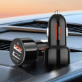 Pikkukuva 4 / 5: Auton laturi - HAMMER - 30W - 2x USB - Quick Charge 3.0 - Mediatek Pump Express Svart