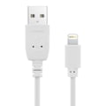 Miniatyrbild 1 av 5: USB-kabel - AVIZAR - iPhone iPad iPod - Snabbladdning 2,0 - 1,2m - Vit Vit