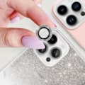 Pikkukuva 4 / 5: Kamerafilmi iPhone 14 Pro ja 14 Pro Max Karkaistu lasi Hopean kimalteleva ääriviiva Pengar