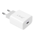 Pikkukuva 1 / 4: USB Type C - Latauslaite - LINQ - 18W - Nopea lataus - Lataussuoja - Valkoinen Vit