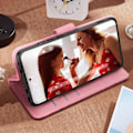 Pikkukuva 3 / 5: Redmi Note 14 4G Lompakko Kuori Ruudullinen Vaaleanpunainen Rosa