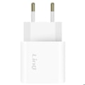 Miniatyrbillede 5 af 5: Lader til stikkontakt med dobbelt USB 10,5 W kompakt format LinQ hvid Vit