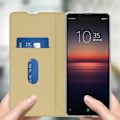 Miniatyrbild 4 av 4: Hus - AVIZAR - Sony Xperia 1 II - Ekoskinn - Videostöd - Fick för kort - Gul Gult guld