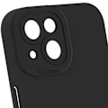 Miniatyrbillede 2 af 6: Etui - AVIZAR - iPhone 15 Plus - Blød silikone - Forstærket kamerakantbeskyttelse - Blødt-touch finish Svart