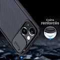 Miniatyrbillede 3 af 4: NILLKIN CamShield Pro magnetisk etui til iPhone 13 Mini (sort)