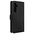 Pikkukuva 1 / 5: Samsung Galaxy A55 kotelo - AVIZAR - aitoa nahkaa - korttikotelo - musta Svart